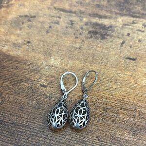 925 Silver Filigree Drop Earrings